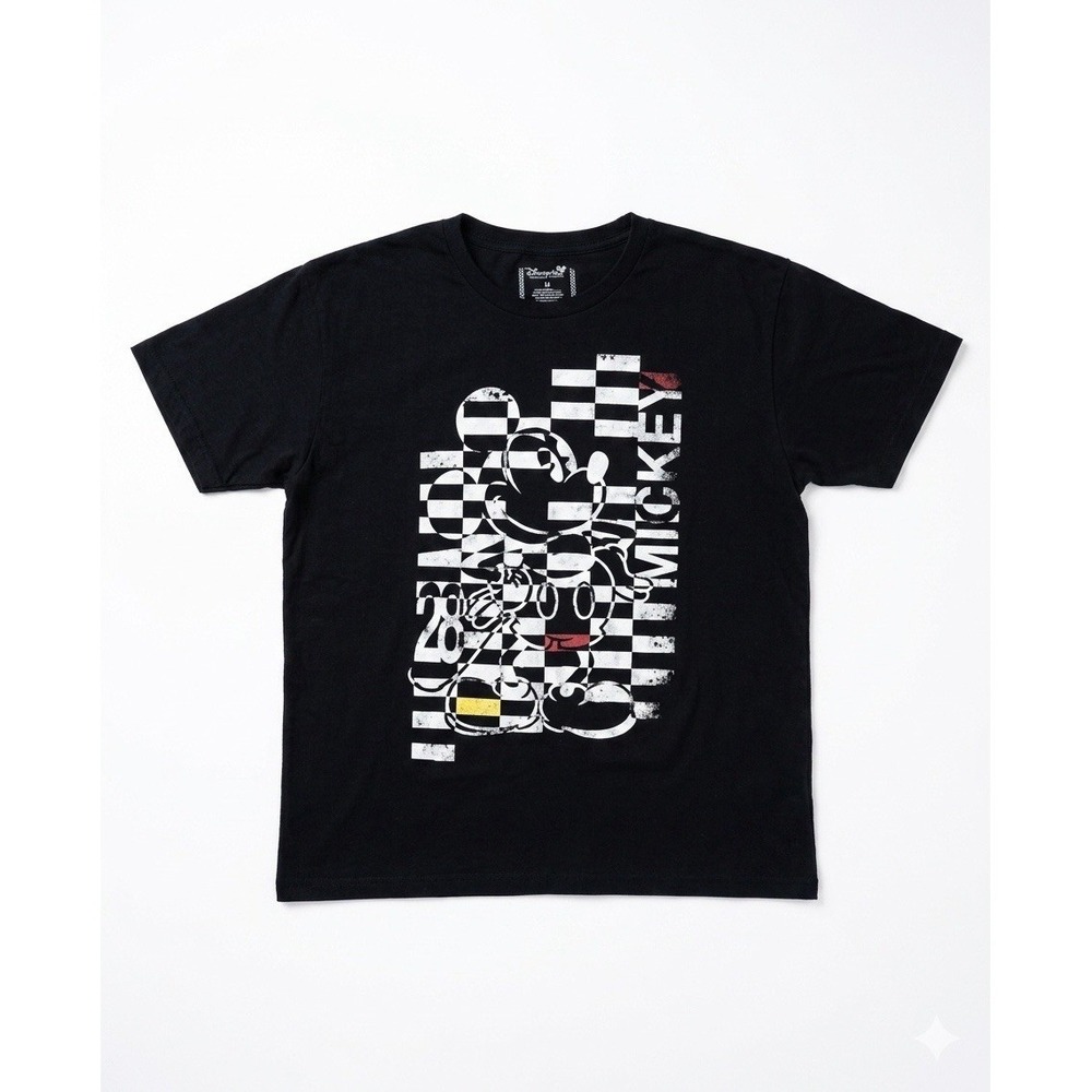 Disney Store Mickey Mouse Graphic T-Shirt XL Black Organic Cotton Tee Shirt